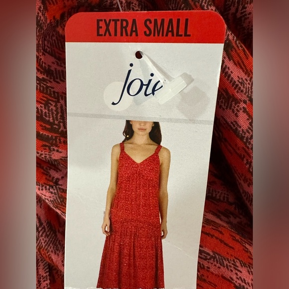NWT JOIE Maxi Dress, Sleeveless Tiered Flowing Summer Dress, Tea Rose,  XS - Picture 8 of 10